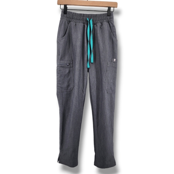 Figs‎ Yola Skinny Scrub Pants Graphite Grey XXS Petite - Picture 1 of 11